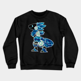 Protogen Fursuit Fursona Furry Blue pattern Crewneck Sweatshirt